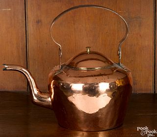 Lancaster or Baltimore copper kettle, 19th c.