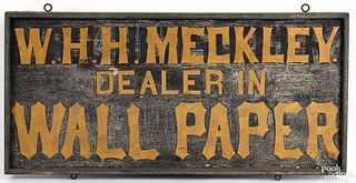 Painted pine trade sign