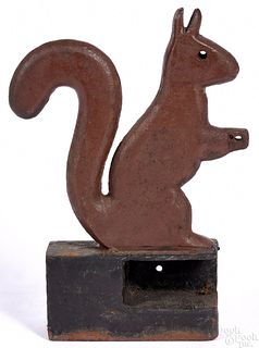 Elgin cast iron squirrel windmill weight