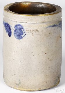 Waynesboro, Pennsylvania one-gallon stoneware jar