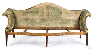 New York or New England Chippendale mahogany sofa