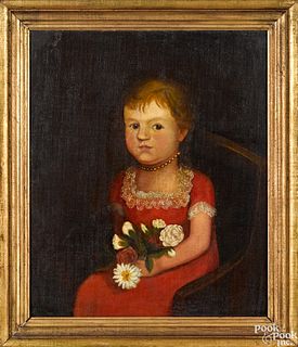 Attributed to Zedekiah Belknap portrait of a girl