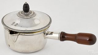 Swiss silver brazier and cover, dated 1818