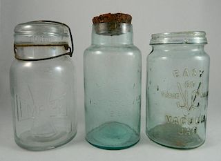 3 Fruit jars