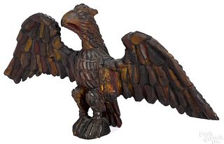 Wilhelm Schimmel carved and painted eagle