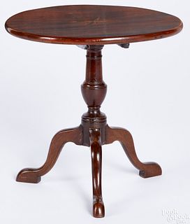 Miniature George II mahogany tilt top tea table
