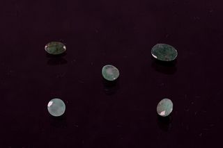 1.05 Carat Collection of Loose Emerald Gemstones