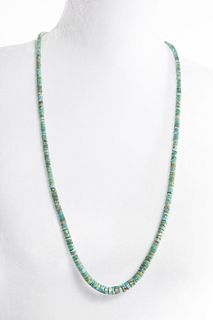A Santo Domingo Turquoise Heishi Necklace, ca. 1970-1980