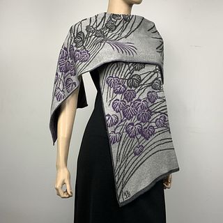 100%  Egyptian Cotton Knit Moonscape Shawl Scarf