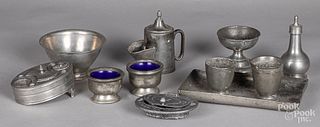 Pewter tablewares, 18th/19th c.
