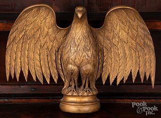 Carved and gilded eagle, mid 20th c.