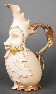 Royal Rudoltstadt German Porcelain Figural Ewer