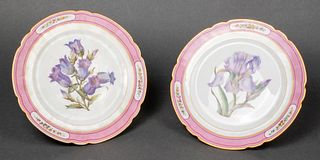 French Porcelain Dessert Stands, Pair