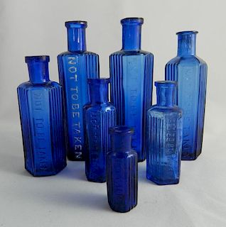 7 Cobalt poison bottles