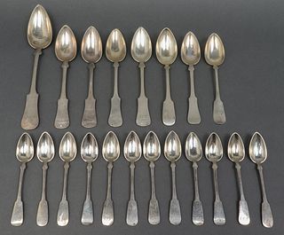 Antique Austro-Hungarian Silver Spoons, 20