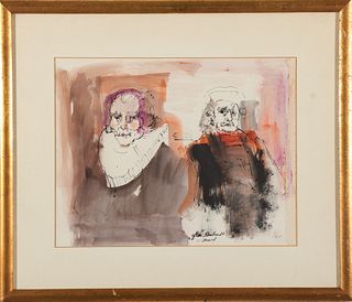 Marcia Marx "After Rembrandt" Watercolor on Paper