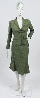 Anne Klein Vintage Floral Skirt Suit