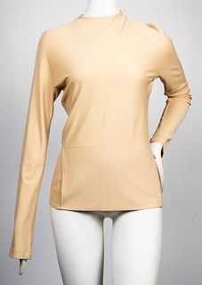 Donna Karan Fitted Nude Top