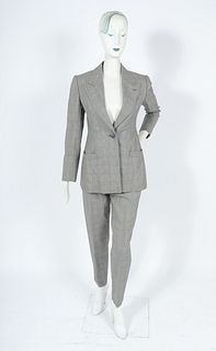 Bill Blass Black & White Plaid Pant Suit Set