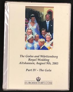 Photo Album, The Goess and Wurttemberg Royal Wedding,
