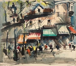 Marilyn Linard Watercolor Painting /Paris 1962