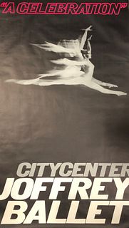 A CELEBRATION City Center Joffrey Ballet Indigo poster