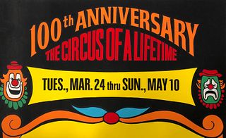 100th ANNIVERSARY RINGLING BROTHERS circus poster #2