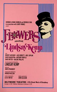 Flowers Broadway Theatre window card poster
