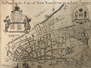 . 19th C. Plan of the city of New York from an actual