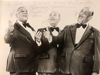 Mills Brothers photo Herb, Harry, Don signed and