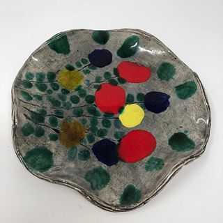KESKAR hand made in France ceramic plate