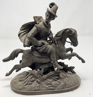 Bronze statue galloping horse