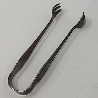 Vintage Community Silver fork tongs 4.5" x 1" x 1/2"