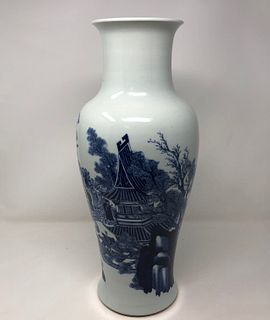 Qing Dynasty Blue White vase