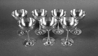 (7) STERLING Silver Footed Dessert Sherbet Cups