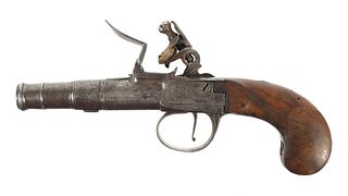 Antique Scalafiot Turin Flintlock Pocket Pistol