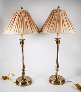 Pair RALPH LAUREN Candlestick Table Lamps