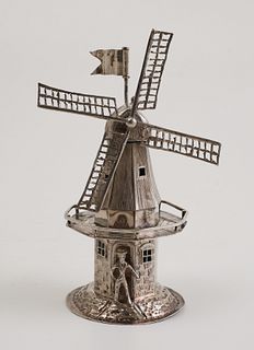 Antique Dutch Windmill Besamim Spice Tower