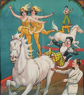Lithograph Circus Poster, Circa 1940s