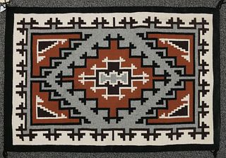 LEE Navajo Teec Nos Pos Southwestern Woven Rug