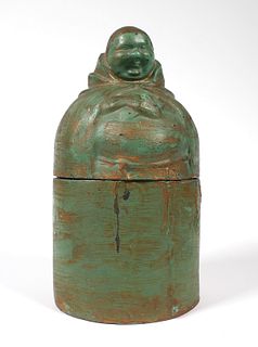 Rare FRANKART Figural Monk Friar Box
