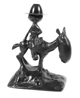 1928 FRANKART Cast Cowboy on Horse 