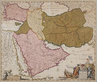 1710 Map, de Witt, Nova Persia, Armenia & Arabia