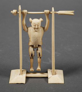 Chinese Carved Ivory Acrobat Figure