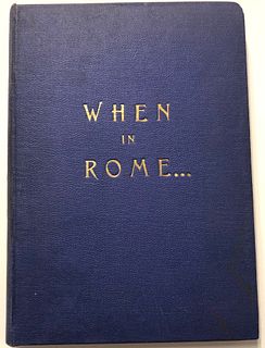 When in Rome, Streeter & Weisbecker, hardcover, used