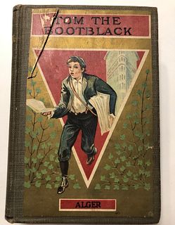 Tom The Bootblack, Horatio Alger, hard+B363cover used