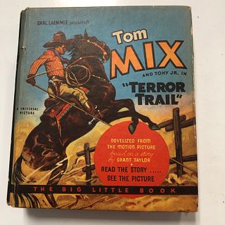 Tom Mix and Tony Jr. in Terror Trail, Grant Taylor, 1934