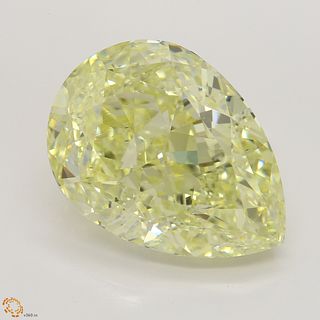 15.02 ct, Lt. Yellow/VS2, Pear cut Diamond 