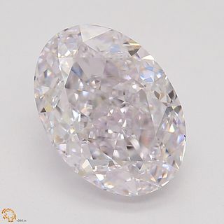 1.57 ct, Pink/VS1, Oval cut Diamond 