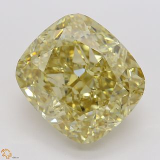 8.21 ct, Brn. Yellow/VS1, Cushion cut Diamond 